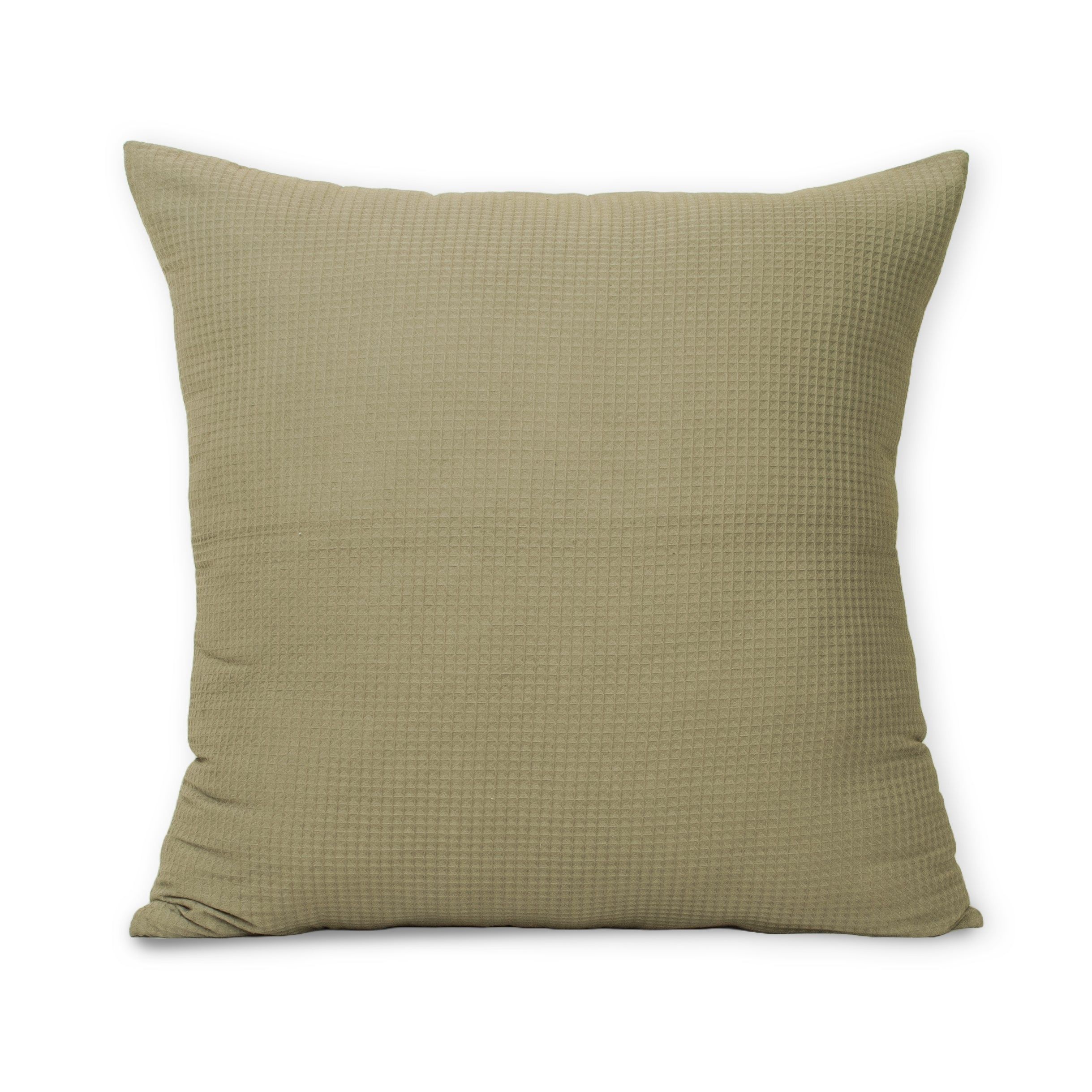 Light Green Waffle Cushion Covers For Sofa